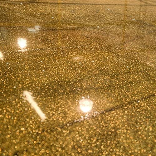 ניתן להשתמש בקריסטלי רצפת נצנצים מתכתיים לריצוף שרף אפוקסי ביתי, מסחרי, תעשייתי - מוסך, מרתף - ניתן להשתמש עם פנימי