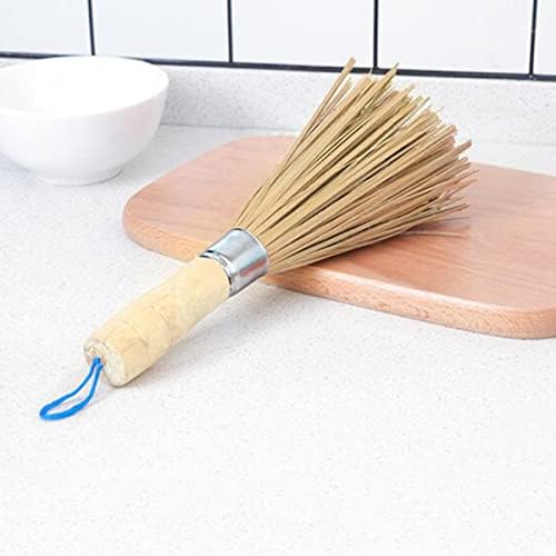 Upkoch 2 pcs שטיפת כלים מסורתיים לשפשף ארוך ווק סיני ווק טיגון עץ מחבת עץ עץ כלים במבוק לטיפול בכלי סיר רב