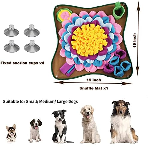 מצלמה לחיות מחמד לאנפף מחצלת לכלבים עם יניקה כוסות אינטראקטיבי כלב פאזל צעצועי חמניות כלב העשרה האכלת מחצלת עבור