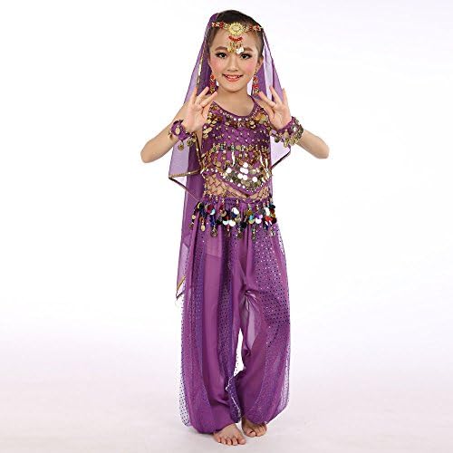 ילדים בעבודת יד ילדה ריקוד בטן תלבושות ילדים ריקוד בטן שמלות נסיכה לבנות לבנות