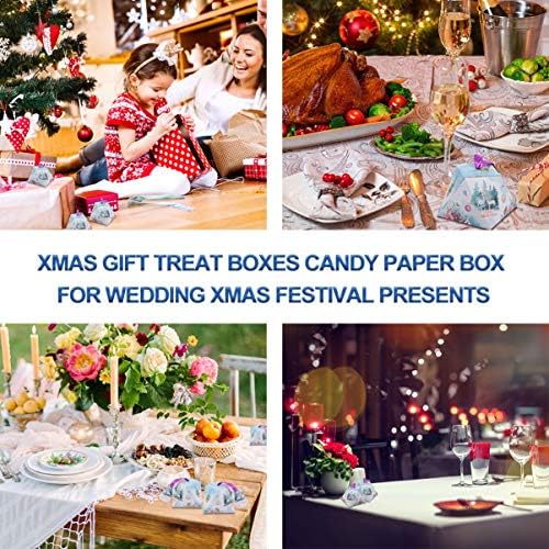קופסאות מתנה של קאבילוק קופסאות מתנה 6 יחידות נייר חג המולד קופסת קנדי ​​קופסת חג המולד טובות וחג המולד קופסאות
