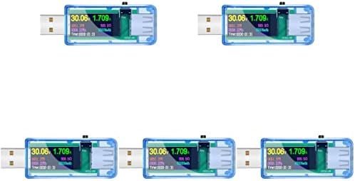 DOITOOL 5 PCS זרם מתח מתח USB Tester