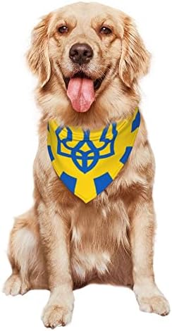 כלב בנדנות אוקראיני דגל לחיות מחמד בנדנה צעיף משולש ליקוק מטפחת אביזרי לכלבים חתולים