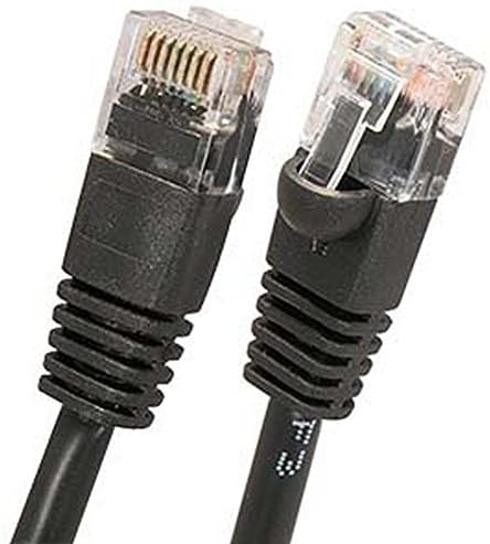 כבלים שחור 100ft 100 ft 100 'Cat5 Cat5 משופר Cat5e RJ45 תיקון 350 מגה הרץ כבל רשת Ethernet למחשב, Mac, מחשב נייד,