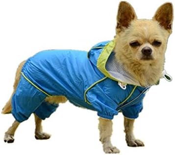 ז'קט קפוצ'ון של כלב חיות מחמד מעיל גשם מעיל גשם מעיל רפלקטיבי בגדי ז'קט אטום למים