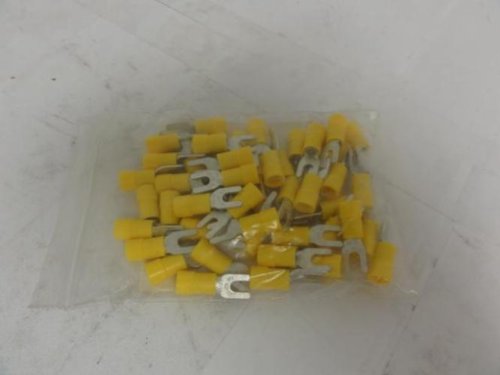 מסוף מזלג, STD, 6 הרבעה, צהוב, PK50