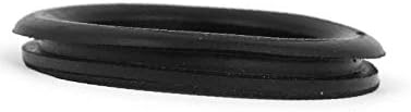 חדש LON0167 5 יחידות שחור הופיע גומי סגור סגור יעילות אמינה אמינה אטם חור אטם חוט חור אטם 60 ממ
