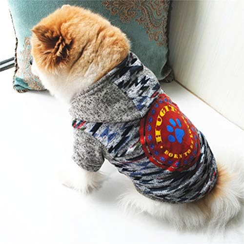 כלב Honprad סורג סורגין מעיל צבע בגדים תפור חיית מחמד לחורף הדפס חולצת חתול סווטשירט בגדי חיות