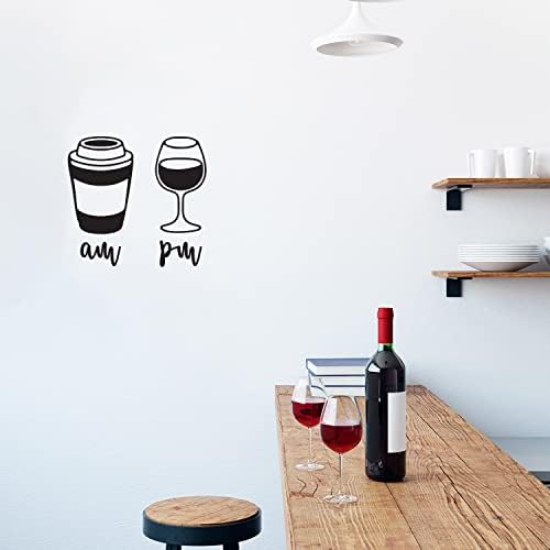 ויניל קיר אמנות מדבקות-אני קפה בערב יין - 15 איקס 16 - אופנתי מצחיק למבוגרים עיצוב מדבקה לבית יין מרתף מטבח מסעדה