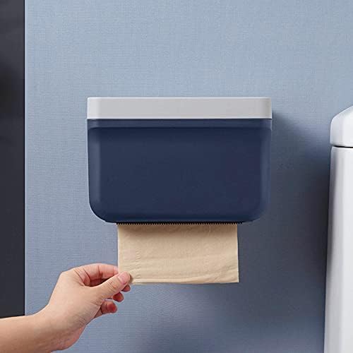 מחזיק נייר טואלט של דיוואנג עמיד בפני קיר עמיד בפני קיר רכוב נייר אחסון מחזיק אביזרים לאמבטיה קופסת רקמות