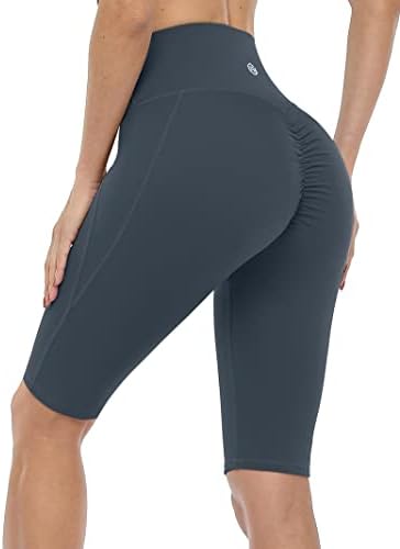 מכנסיים קצרים של בקרת בטן אטרקו לנשים מכנסי כושר אימון יוגה מרים יוגה