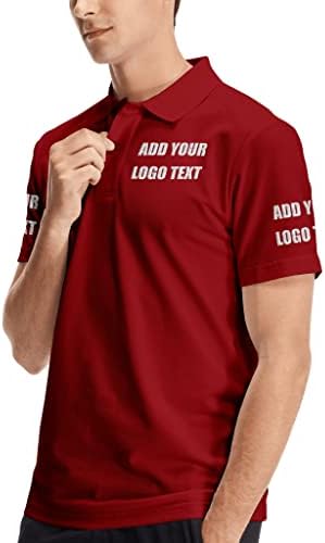 מותאם אישית פולו חולצות לגברים אישית עיצוב משלך טקסט לוגו שם רקום הדפסת צווארון יבש כושר גולף חולצה מתנות