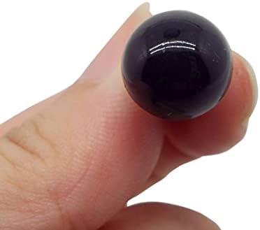 50 יחידות 18 ממ/0.7 אינץ 'שחור מוצק עיניים בטיחות פלסטיק עם כביסה ספירלה עיני מלאכה של DIY תפירה