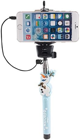 מקל Selfie קפוא של דיסני עם שחרור תריס קווי של Aux-in