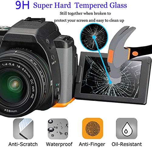 מגן מסך זכוכית תואם למצלמת Panasonic Lumix S1 S1R, פליטת זכוכית מחוסמת ממוזגת מכסה מגן מגן קשה +