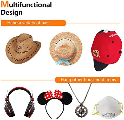 6 יחידות בייסבול כובע מתלה כובע בעל מתלה ארגונית אחסון מודרני בייסבול כובעי קולבי מתלה תלייה ארגונית עבור