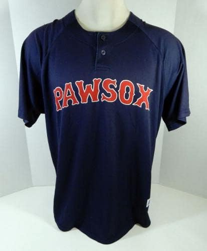 Pawtucket Red Sox Pawsox 38 משחק נעשה שימוש ב- Navy Jersey XL DP09868 - משחק משומש גופיות MLB