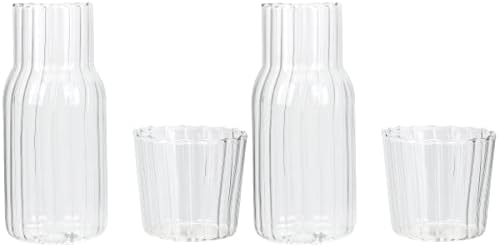 מנפק כוס המוטון 2 סטים ברור המיטה מים סט עם כוס זכוכית לילה מים מי פה לגין זכוכית מים כד עם כוס סט