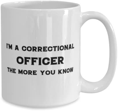 קצין כליאה ספל, אני קצין כליאה. ככל שאתה יודע, רעיונות מתנה ייחודיים חידוש עבור קצין הכליאה, ספל קפה כוס תה לבן