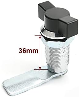 WTAIS 18-60 ממ מנעול ידית ללא מפתח שחור משמש בארון חשמלי, תיבת חלוקת ארונות תעשייתית MA098 1 יחידות