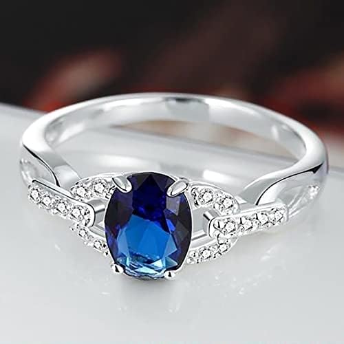 טבעות לנשים 2023 מתנות ליום הולדת מתנה טבעת גדולה יהלום אבן חן גדולה צורת טבעת טבעת טבעת טבעת כחולה