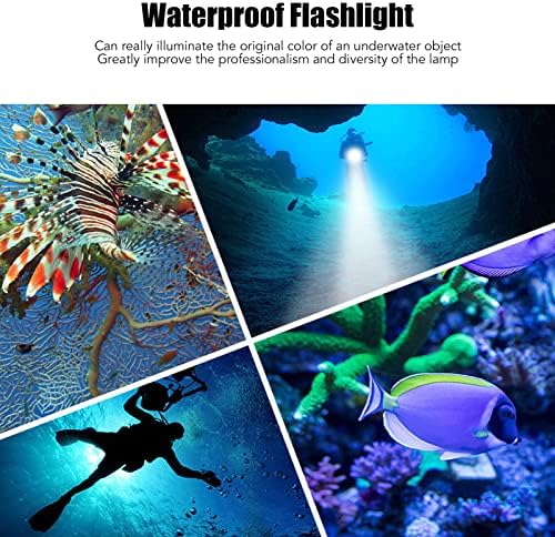 צלילה אור פנס אטום למים סגסוגת אלומיניום 5000LM לצילום מתחת למים