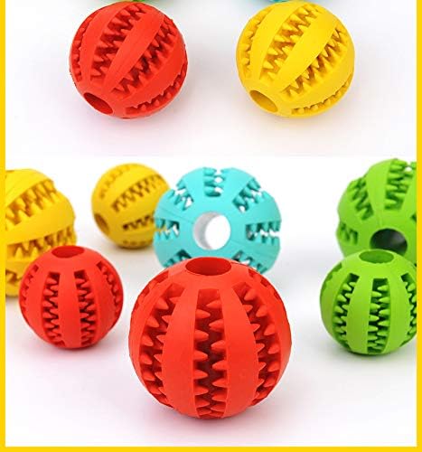כדור צעצוע של כלב ， לא רעיל נשיכה עמידה בצעצועים בקיעת שיניים כדורים לכדורים קטנים/ בינוניים/ גדולים