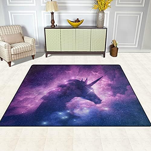 ערפילית Galaxy חד קרן שטיחים באזור רך גדול משתלת שטיח פליימט מחצלת לילדים משחק חדר שינה חדר חדר שינה