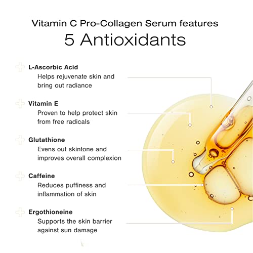 ויטמין סי פרו-קולגן סרום, פוליפפטיד מיצוק סרום, ורב-שומנים חידוש פנים קרם לחות צרור על ידי קליני עור