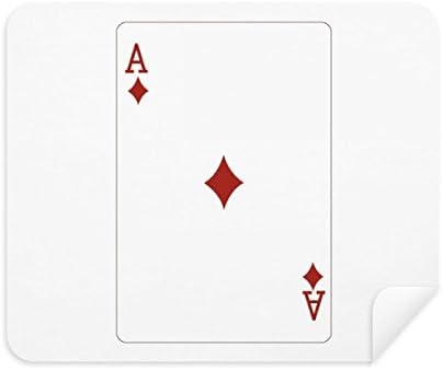 יהלומי משחק כרטיסי דפוס ניקוי בד מסך מנקה 2 יחידות זמש בד
