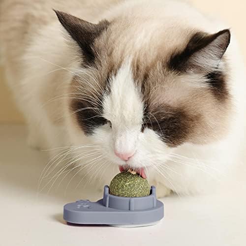 Baoblaze מסתובב בצעצועים של כדור חתול טוחן חתולים אינטראקטיביים המועמדים עצמיים צעצועים לחיות מחמד