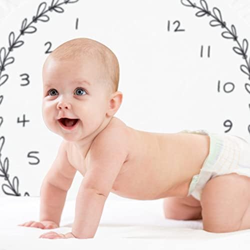 Toddmomy תינוקות תינוקות שמיכה עגולה צמיחה צמיחה לתיאור לעיצוב חודשי שעון ילדה ילדת שבועית מתנות מתנות