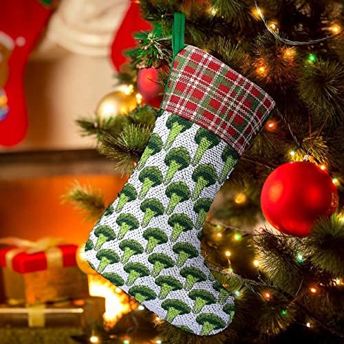 ירוק ברוקולי ירוק גרבי חג חג המולד של חג המולד הפיך משתנה מלאי קסום לחג המולד עץ אח תלייה גרביים