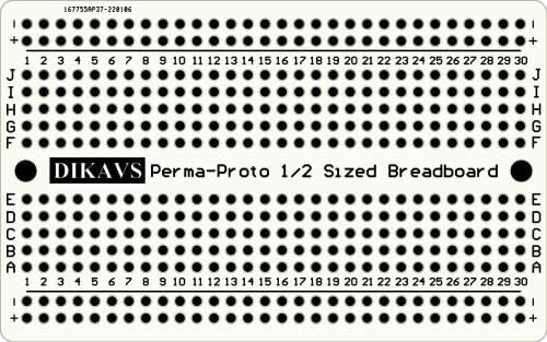Dikavs 1/2 בגודל אבות-טיפוס דו-צדדי PCB לוח אב-טיפוס של לוח הלחם המסוגל להלחם עבור Arduino
