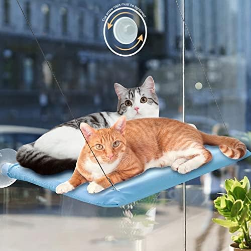 קובי חתול חלון מוט חתול ערסל עבור חלון בטיחות שטח חיסכון רכוב חתול מיטת חלון מושב עבור גדול מקורה חתולים