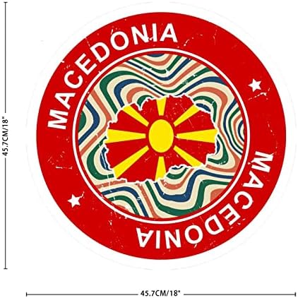 ויניל קיר ציטוטים מדבקות מקדוניה מדבקות קיר מעורר השראה מדבקות קיר קישוט עולמי עולמי דגל טיול טיול
