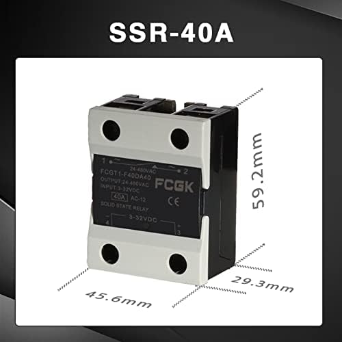 BGLH 10A SSR 25A ממסר מצב מוצק 40A פלט 3-32VDC 24-480VAC 220V שלב יחיד DC ל- AC 40A SSR SSR Heatsink