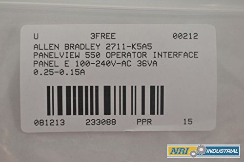 אלן בראדלי 2711-K5A5 PANDERVIEW 550 לוח ממשק מפעיל לוח E B233088