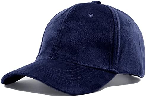 סתיו של נשים בסתיו קלאסי בסגנון קטיפה כובע בייסבול 6 פאנל כובע ספורט מתכוונן אופנתי לנשים