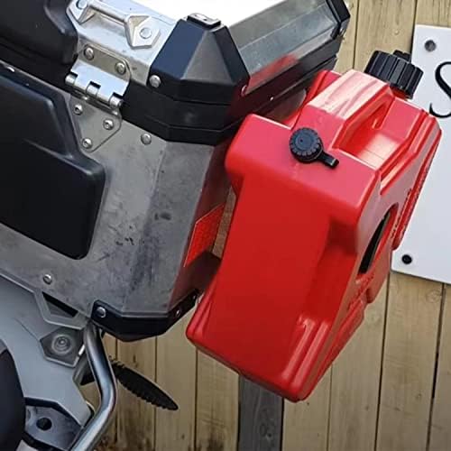 פח גז אדום 5 ליטר עם מנעול ומפתח 1.3 ליטר גז גיבוי תואם למכוניות אופנוע רכב שטח טרקטורונים