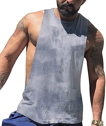 גברים זרוק חור זרוע גופייה לאימון פיתוח גוף ללא שרוולים שרירים חולצות