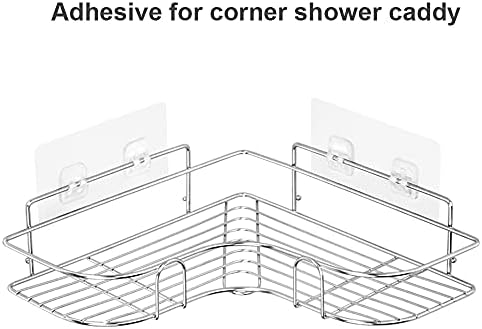 החלפת CGBE 4 יחידות מדבקה מדבקה למקלחת פינתית מדף אמבטיה קאדי