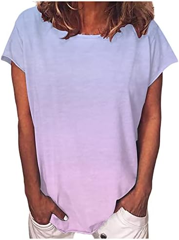 בנות סתיו חולצה בקיץ שרוול קצר שרוול צוואר כותנה כותנה דופק טוניקה דקה חולצת חולצה עליונה מזדמנת