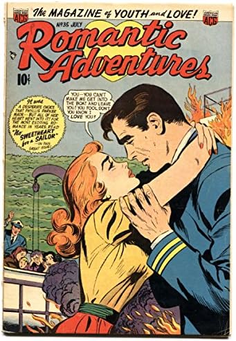 הרפתקאות רומנטיות 35 1953 רומנטיקה בין גזעית ראשונה בקומיקס! ספר קומיקס