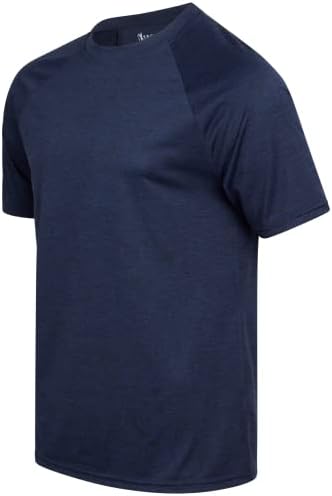 חולצת טריקו אתלטית של Ixtreme's גברים - 4 חבילות ביצועים פעילים טי יבש טי ספורט - חולצת ריצה של אימון שרוול