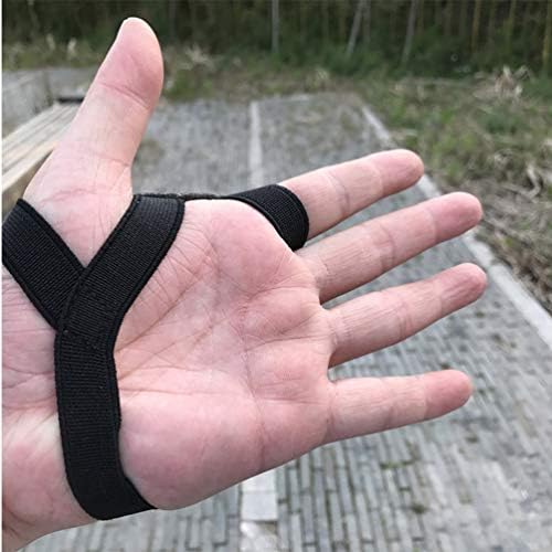 ספורט חץ וקשת אגודל כפפות עור ירי אצבע כיסוי מתחם קשת יד מגיני עבור גברים נשים שחור