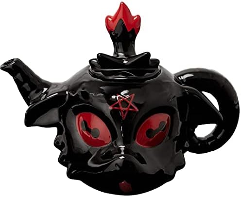קילסטאר Baphomet Pentagram Satanic Goat Devil Gothic Punk Ceapot KSRA003756