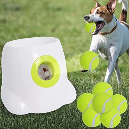 משגר כדור כלבים אוטומטי של Piwerod, זורק כדור טניס אוטומטי, מכונת זורק כדור טניס אינטראקטיבית לכלבים קטנים ובינוניים,