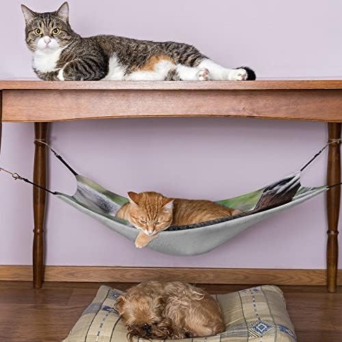 חתול ערסל קואלה חתול מיטת כלוב חלון מוט תליית שטח חיסכון עבור חיות מחמד קטנות 16.9& 34; איקס13