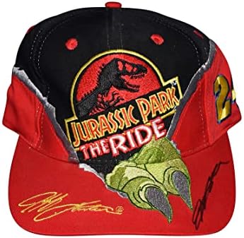 חתימה 1997 ג'ף גורדון 24 דופונט מירוץ יורה פארק הרכיבה על כובע NASCAR רשמי של הנסיעה עם COA